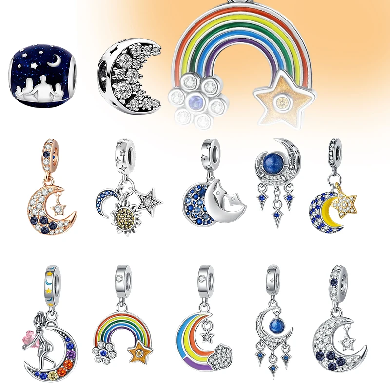 

Star Moon Rainbow Series Beads With High Beauty For Gift Giving And Self Wearing Paired Compatible With The Original Bracelet.