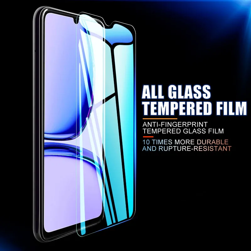 Transparent Screen Protector For Realme C20 C21 C25 C51 C53 C55 C30 C31 C33 C35 Tempered Glass For Realme C30s C25s glass Film