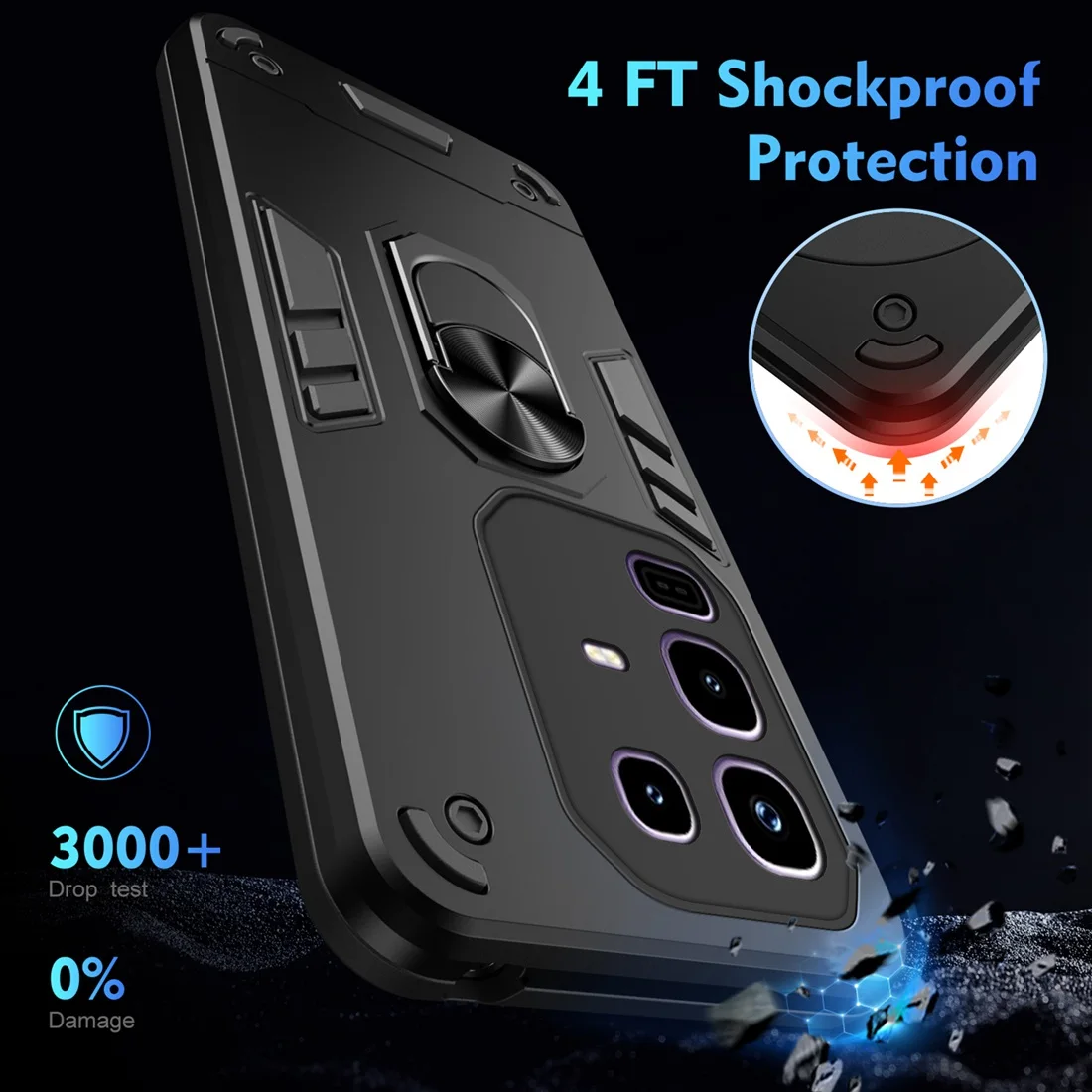 حافظة هاتف Fit infinix Note 50 Pro+ Plus 4G، حافظة هاتف، حافظة حماية بمسند مقاوم للصدمات لهاتف Infinix Note 50X 5G، Note 50S #4