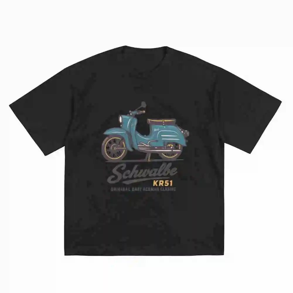Simson 2026 Trendy Short Sleeve Tee 100% Cotton T-Shirt