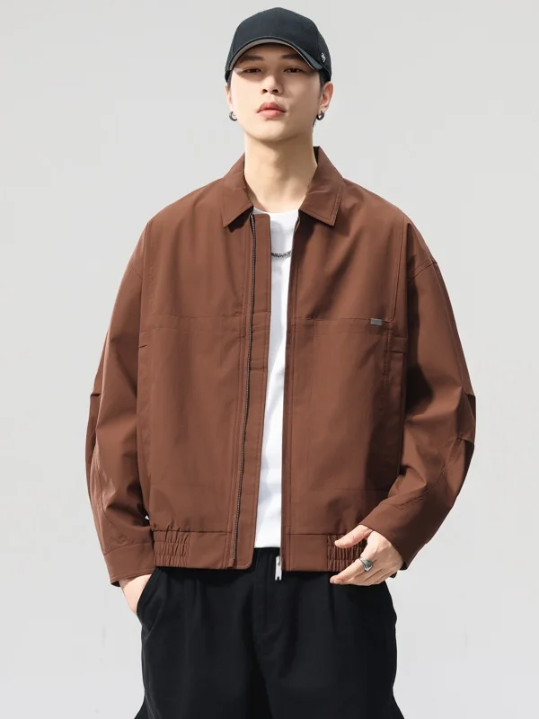 

Американская повседневная свободная мужская рабочая куртка, осенняя новинка, большие размеры, удобная верхняя одежда для молодежи на каждый день, полиэстер