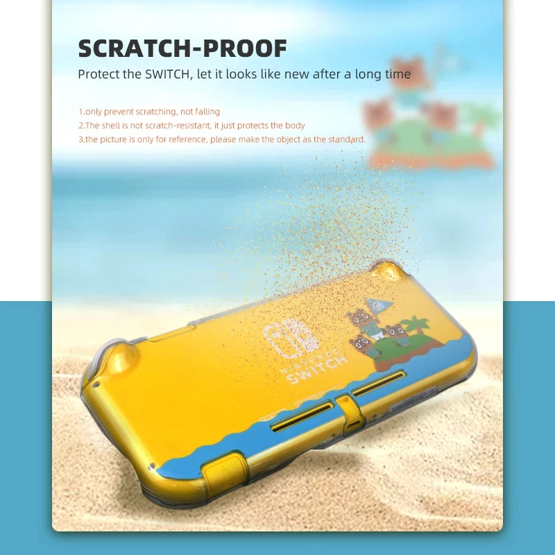 DATA FROG-Coque de protection transparente pour console Nintendo Switch Lite, étui rigide animal, coque de protection pour NS