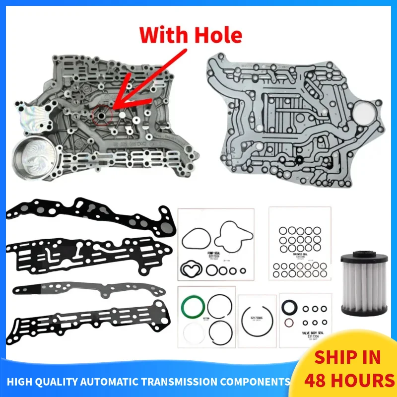 

For Hybrid VW Arteon Passat AUDI 0DD DQ400 DQ400E Auto Transmission Valve Body Plate Filter Gaskets O-Rings Repair Rebuild Kit
