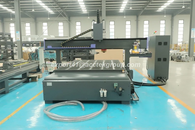 Jinan Factory 1325 2030 Wood Cutting Machine Atc Wood CNC Router With Horizontal Spindle Drilling Wood Door