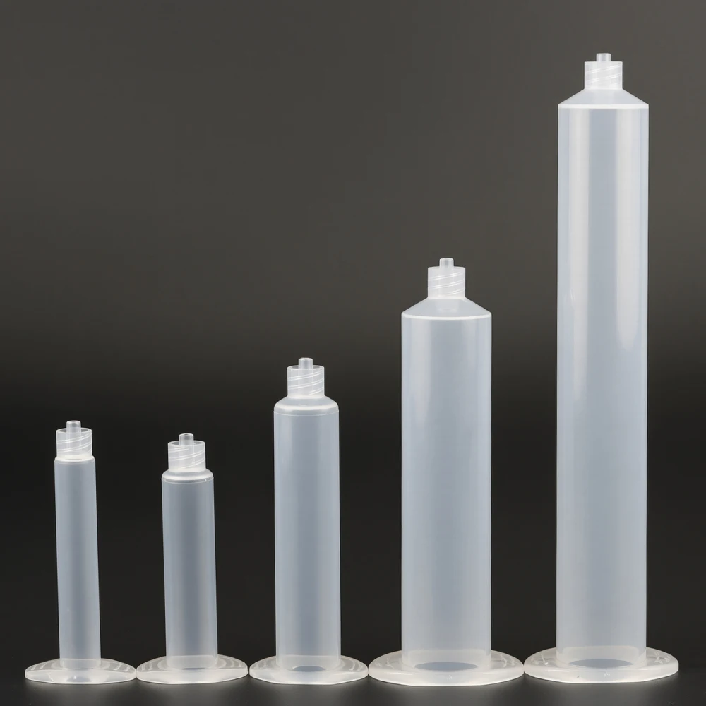 10CC-55CC Industrial Syringe Barrel Tip Adapter Flux Plastic Barrel Glue Dispenser Dispensing Needle