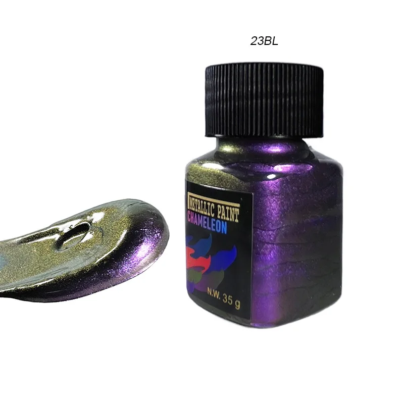 35g Chameleon Metallic Acrylic Paint Angle Shift Color Pigment for Acrylic Painting DIY Resin Art Crafts Painting Supplies