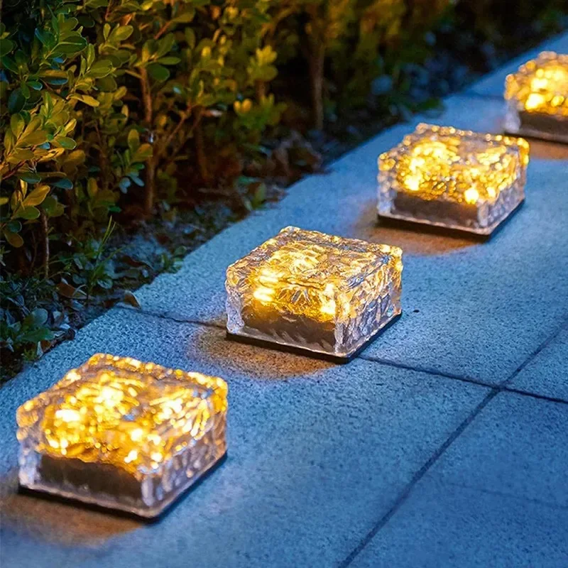 LED Outdoor Ice Cube Forma Solar Lawn Luz, impermeável, jardim exterior, boa venda