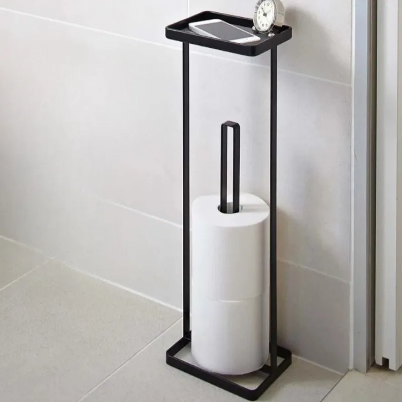 

Простые напольные держатели для хранения бумаги, удобные креативные металлические многослойные держатели для бумаги, многофункциональное приспособление для ванной комнаты