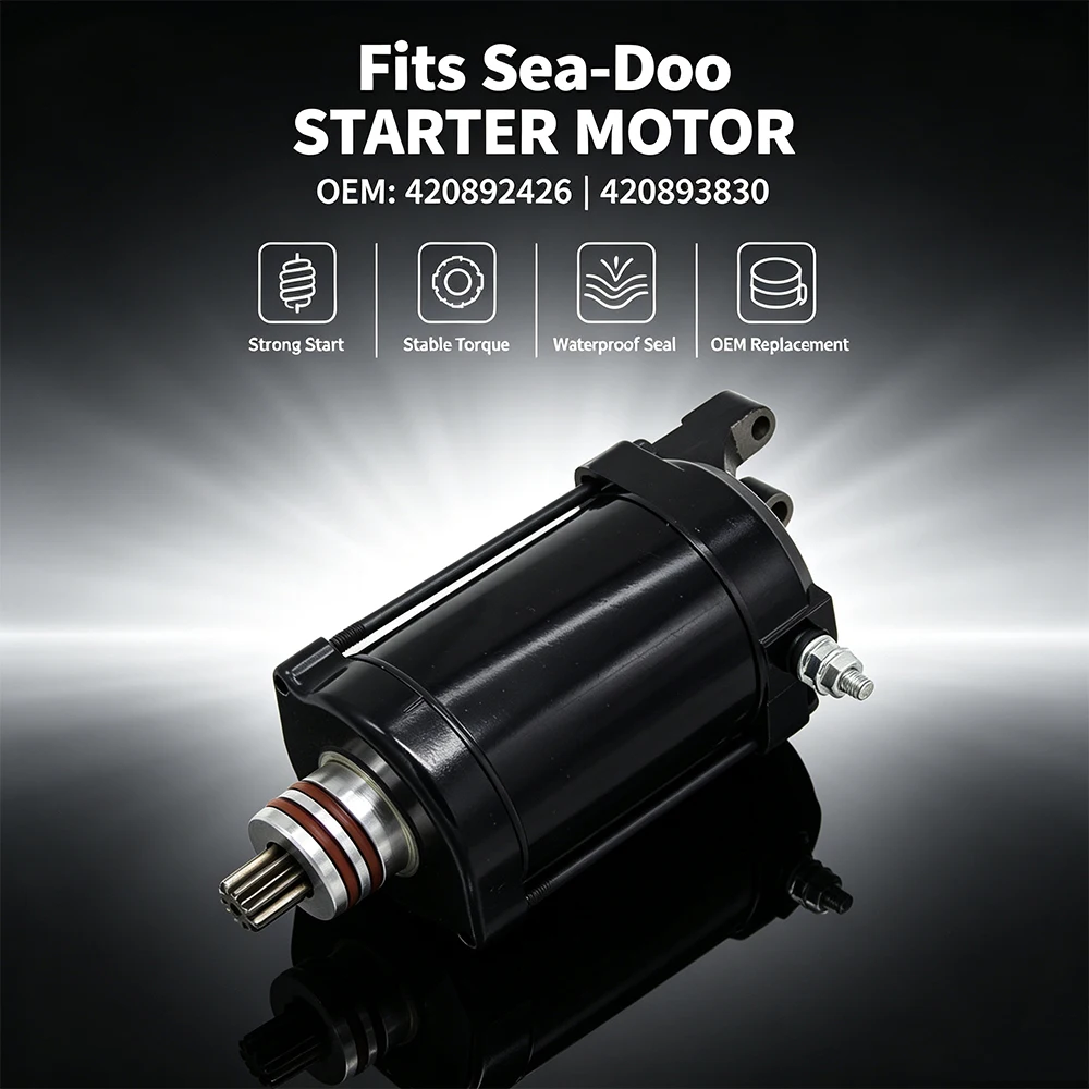 Motorcycle Starter Motor For Sea-Doo Spark Trixx Spark 900 ACE Spark 2 3 Up TRIXX  Rotax 900 HO ACE Starter Motor Watercraft