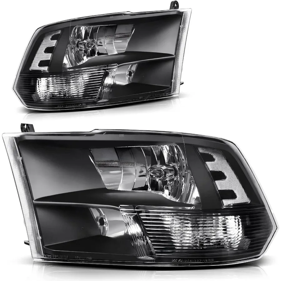 

Фара в сборе, совместимая с Dodge Ram 1500 2500 3500/2019-2022 Ram 1500 Classic 2009-2018, сменная фара, прозрачная обновление