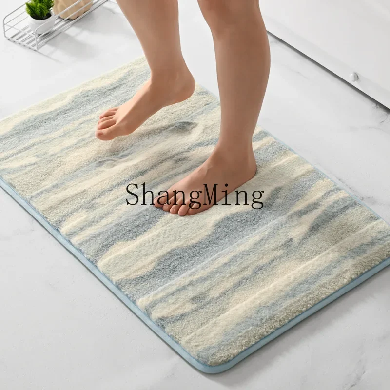 

CL moon velvet thickened memory cotton door floor mat bathroom non-slip mat bathroom door kitchen floor mat