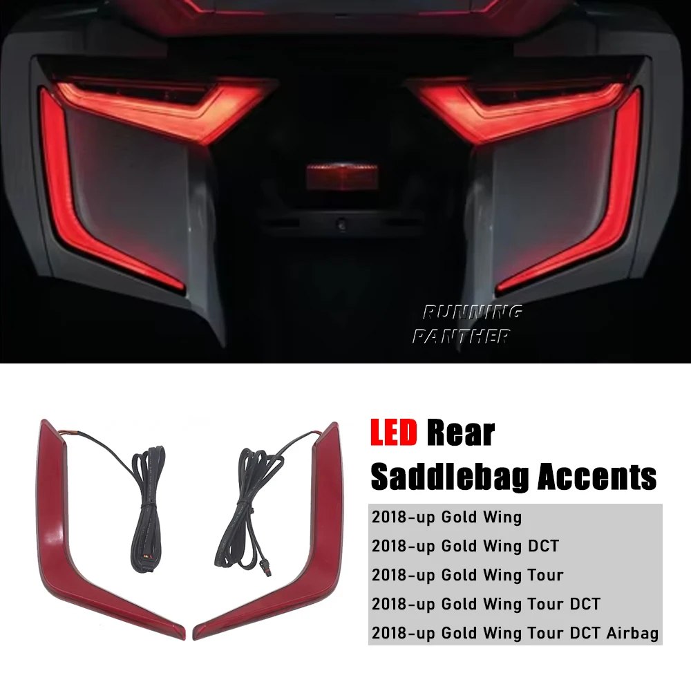 

Подседельная сумка для Honda GL1800 GL 2018, 2019, 2020, 2021, Золотое крыло, всенаправленная, светодиодная, задняя, F6B, F 6 B, 1800