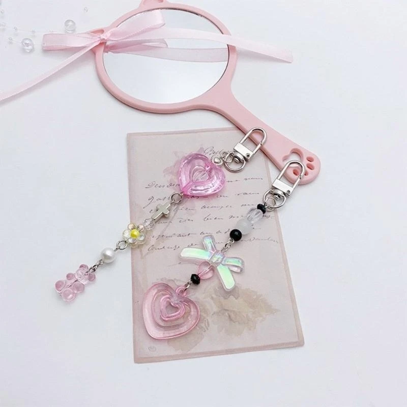 Phone Charm Card Book Pendant Summer Keychain Pendant Handmade Phone Lanyard