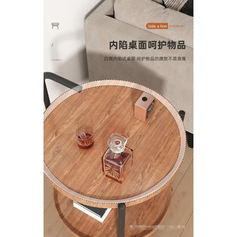 이동식 트롤리 거실 소파 사이드 테이블 바퀴가있는 미니 스토리지 랙 북유럽 스타일 식당 자동차 거실 가구