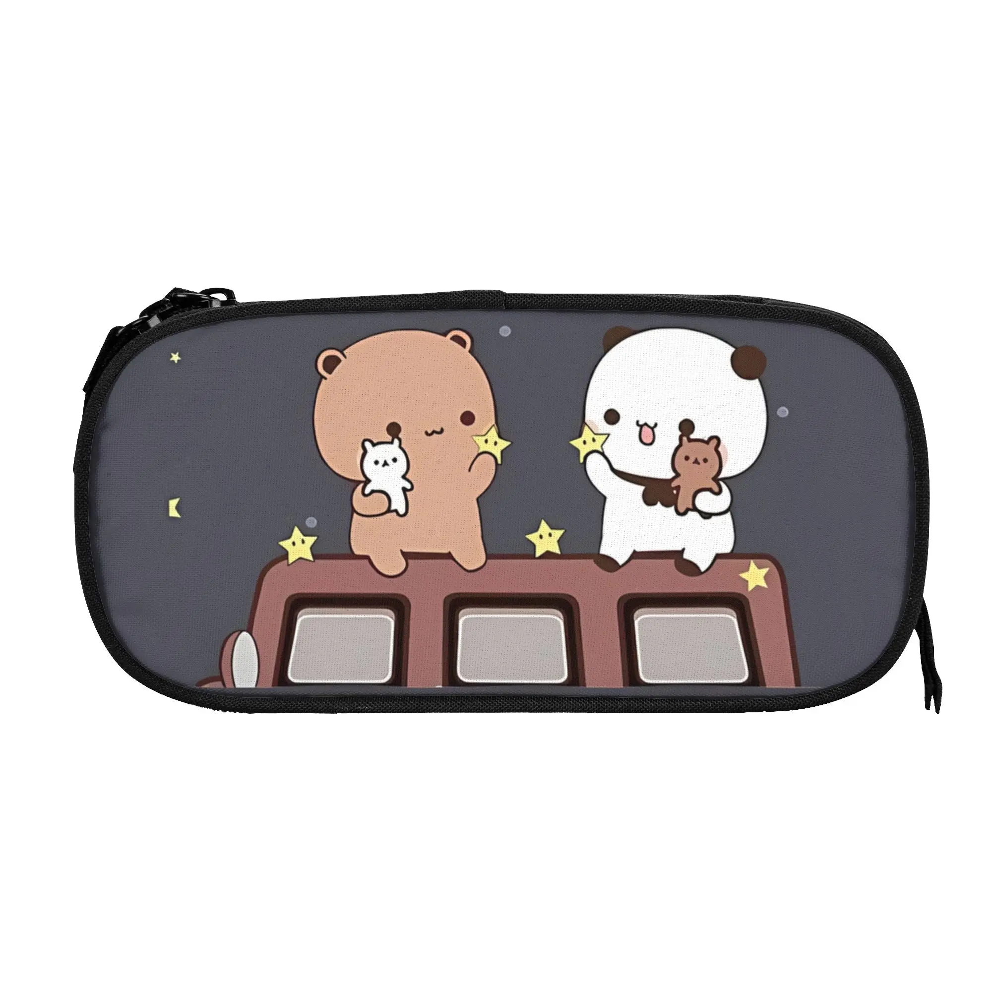 

1 piece Lightweight Watching The Moon Together Pencil Case Boys Pen Bag Bubu And Dudu School Stationery Bag