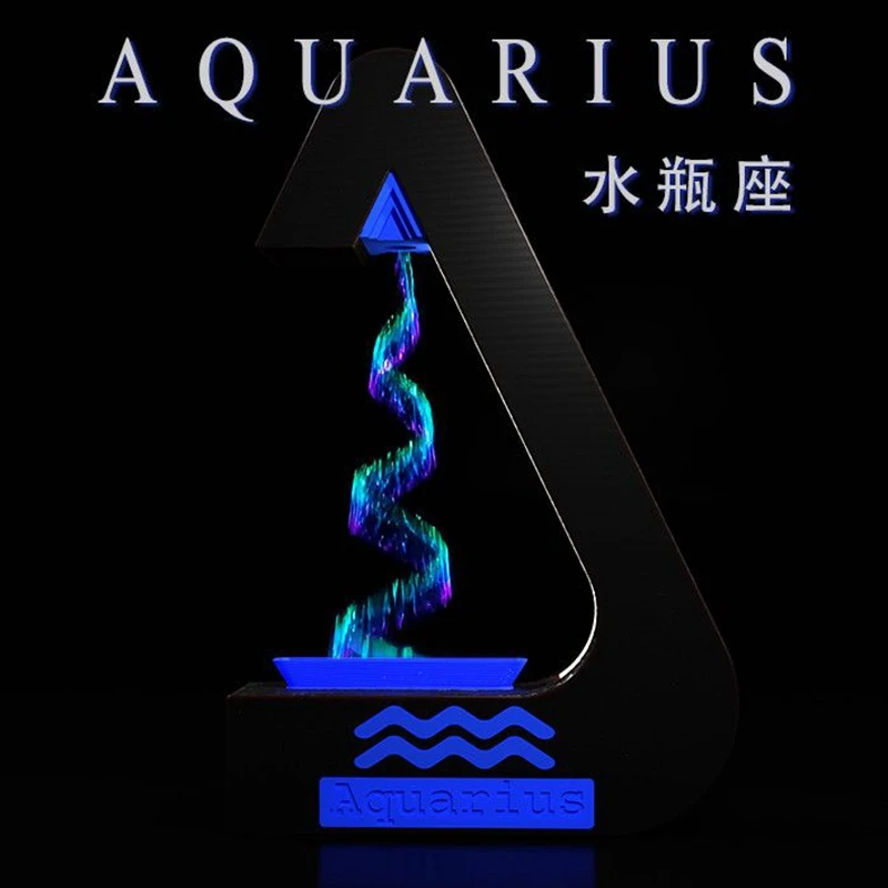 Anti-Gravity Water Dance Art Installation Aquarius Water Flow Lamp Creative Aromatherapy Decorative Table Top Gift