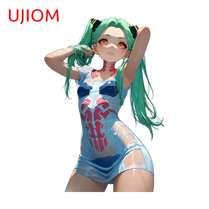 UJIOM Rebecca Anime Figure Wall Sticker Elegant Attractive Occlusion Scratch Vinly Decal Suitable For Bedroom Bathroom Decor
