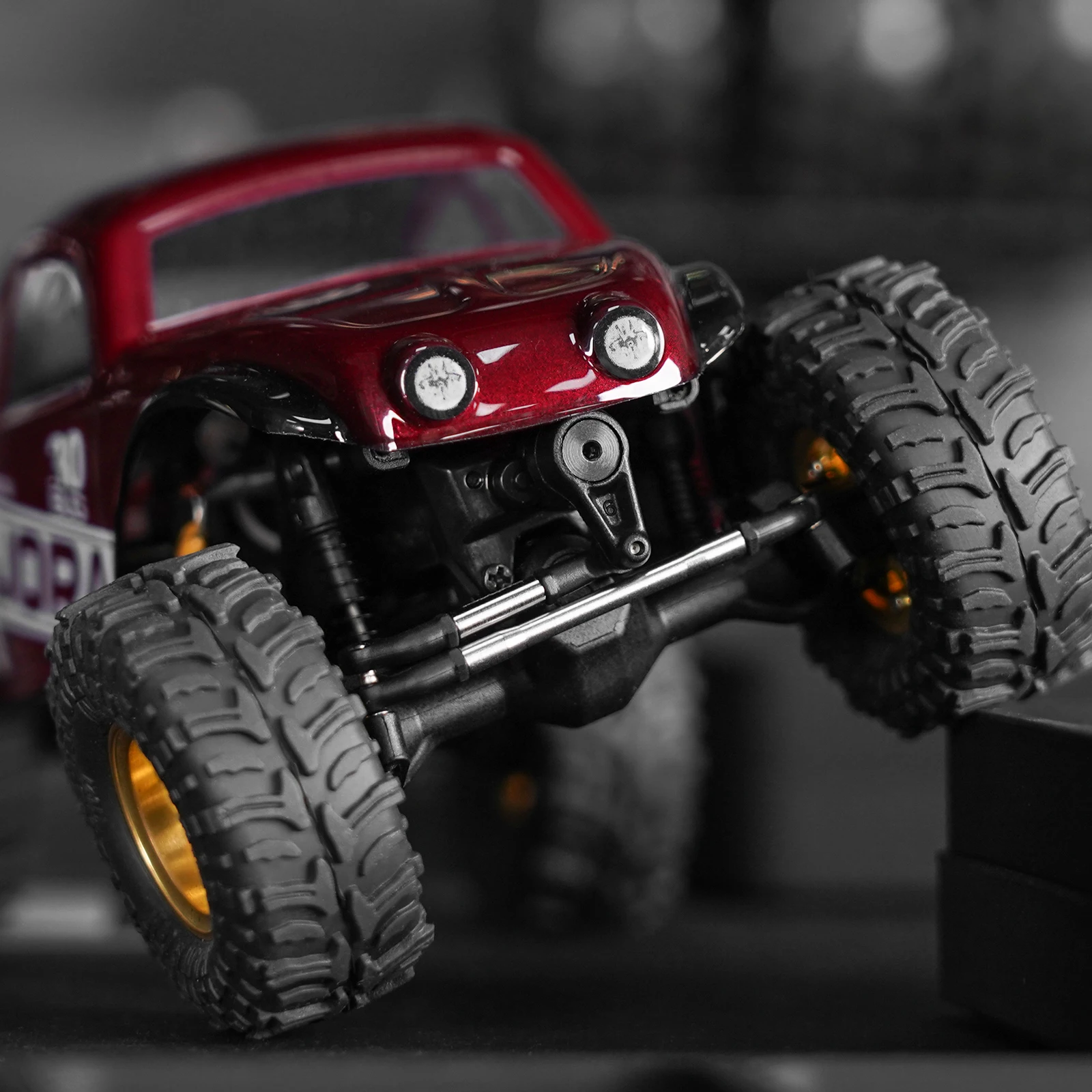 INJORA Edelstahl-Fahrwerks- und Lenkungsbauteile mit hoher Freihöhe für 1/30 Axial SCX30, 99 mm Radstand – Detail 18