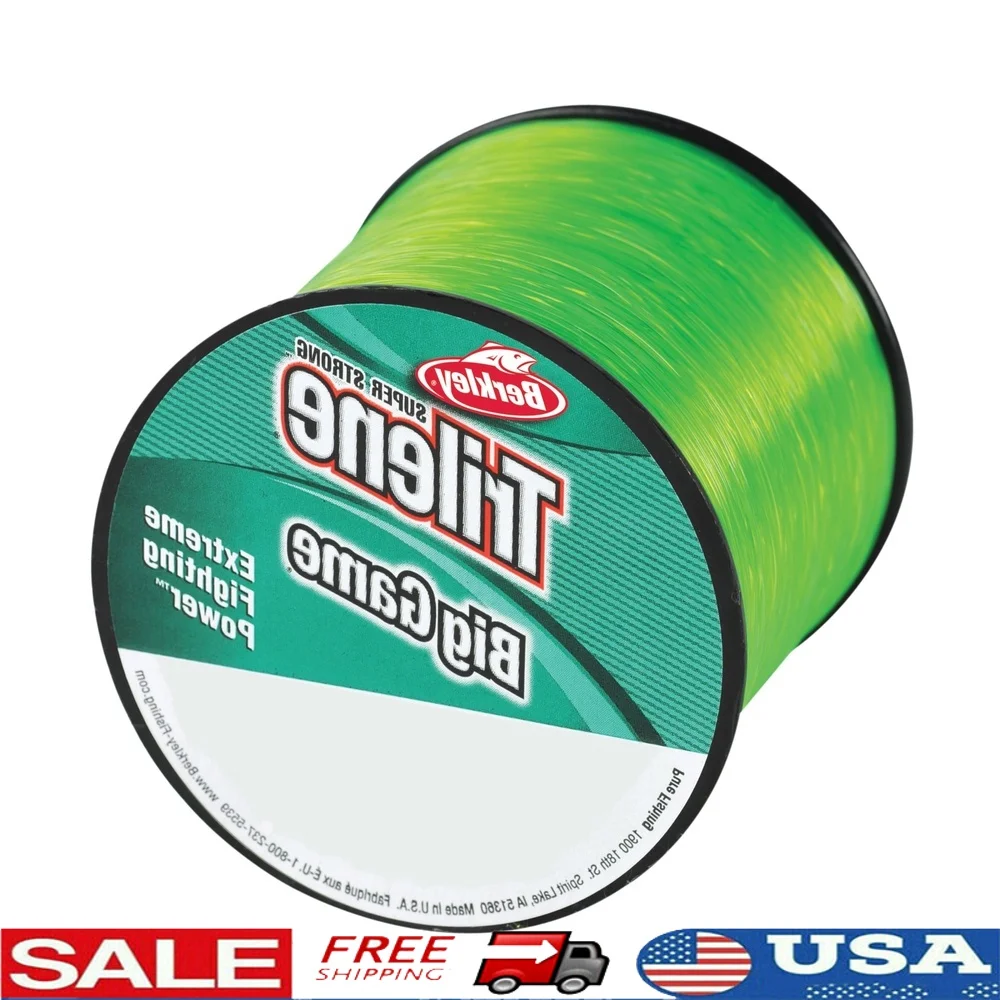 

Trilene Big Game Monofilament Fishing Line 30lb 440yd Shock Resistant Durable Knot Strong Freshwater Saltwater Fishing Gear