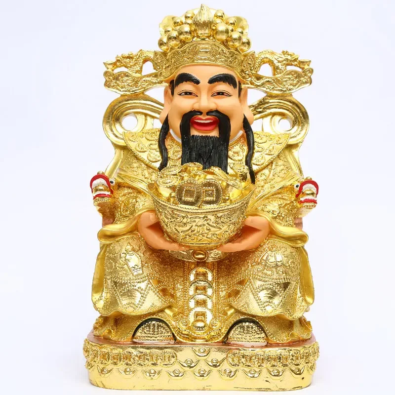 

Resin Buddha Statue Lucky Offering Yuanbao God of Wealth