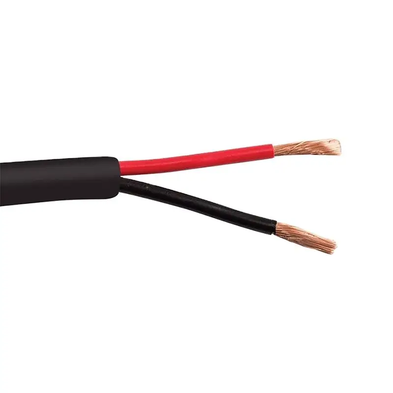 Ultra-flexible Audio and Video Cable High-definition 2-core 12/14/16/18AWG Stranded Twisted Full Copper Audio Cable