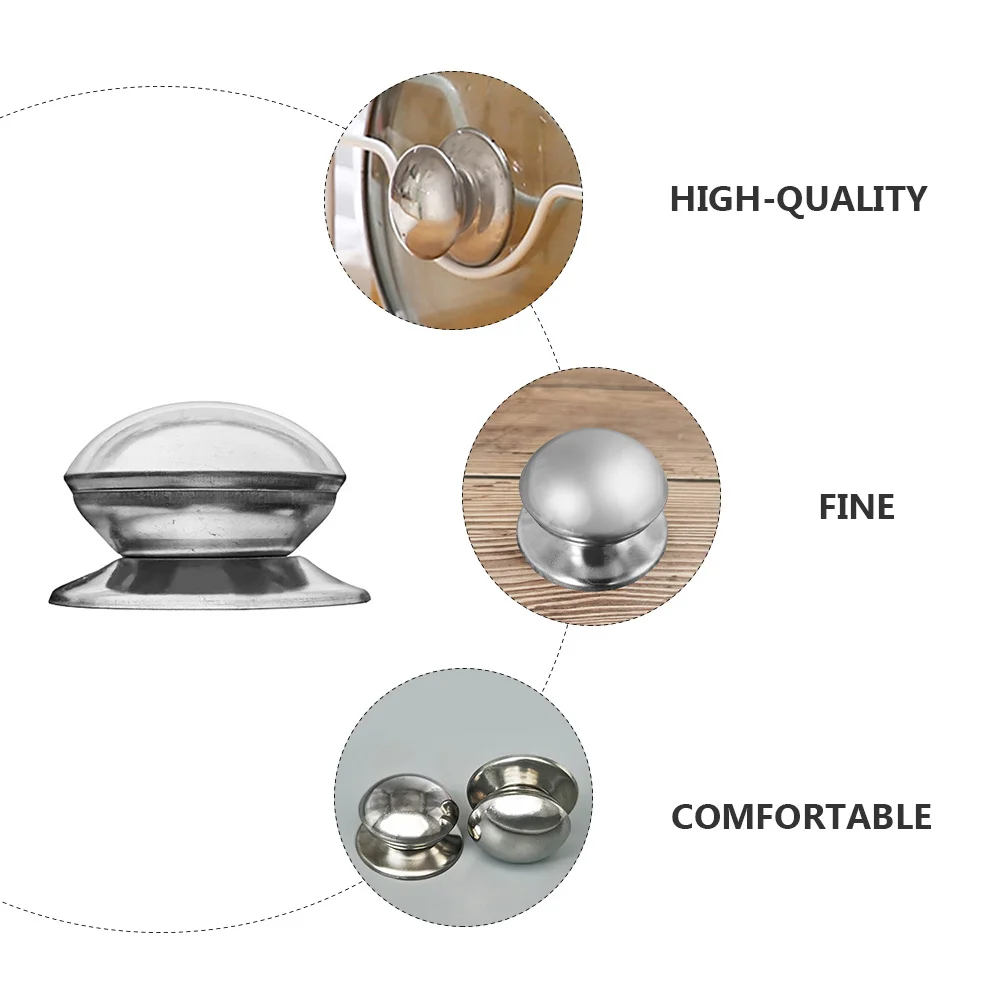 

12Pcs Pot Lid Handle Replacement Stainless Steel Heat Resistant Pan Cover Knob Anti Scald Pot Pan Lid Grip Universal Replacement