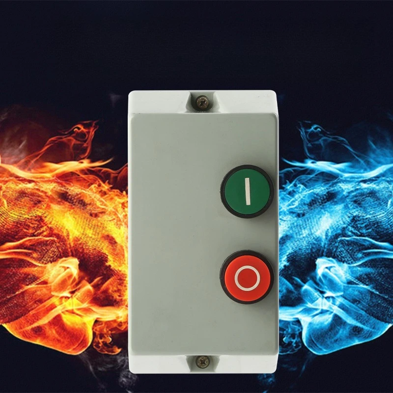 Imagen 3: Panel de Control Industrial con Botón de Arranque Magnético para Compresor de Aire, Protector de Motor, 220V 380V
