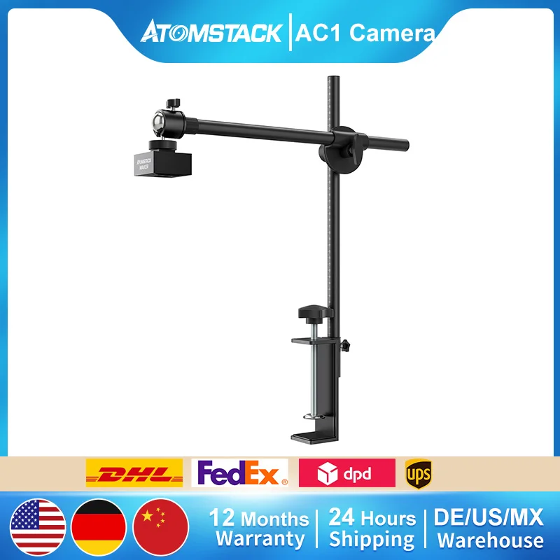 

AtomStack AC1 LightBurn Camera For Laser Engraving & Cutting Machine Precise Positioning A70 Pro/A40 Pro/A30 Pro/A20 Pro/A10 Pro