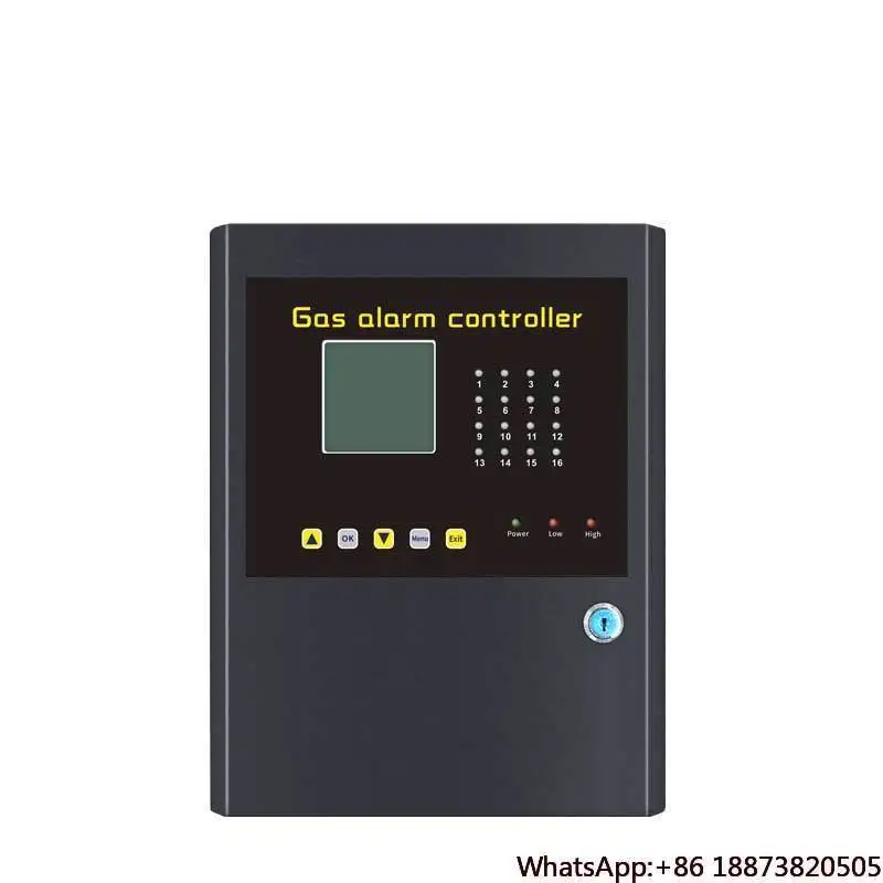 fixed gas control panel co gas monitor h2s gas central unit detect controller