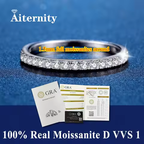 100% Pass Diamond tester Pen Moissanite Female Single Tail Ring Matching Wedding Diamond Band for Women 925 Sterling Silver Ring