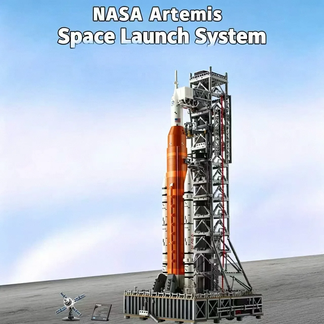 2026 New Rocket Building Blocks 3601pcs Space Launch System Model Building Blocks Birthday Christmas Gift