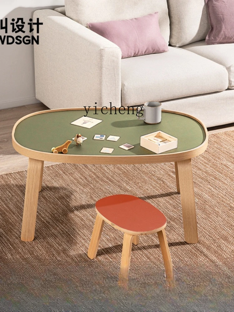 Zk Children's Table Modern Simple Home Painting Play Reading Solid Wood Table