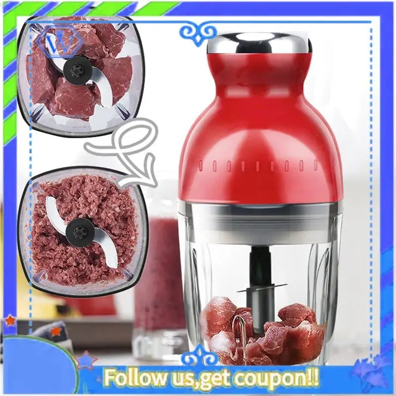 

Easy To Use Meat Chopper, Meat Processor Ergonomic Design ABS Stainless Steel 500Ml Capacity For Kitchen For Household