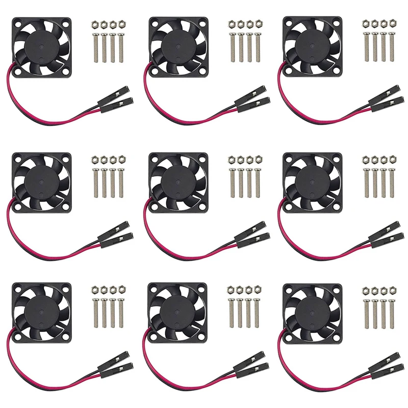 5/10pcs Raspberry Pi Cooling Fan 3.3V 5V DC Brushless Cooler for Raspberry Pi 4 3 4B 3B+ 3B Retroflag NESPi Case Rebot Project