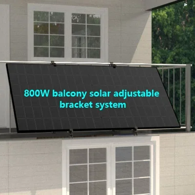 400W 600W 800W Mini On Grid Balcony PV Kit, Compact Panel, Space Saving Simple Assembly