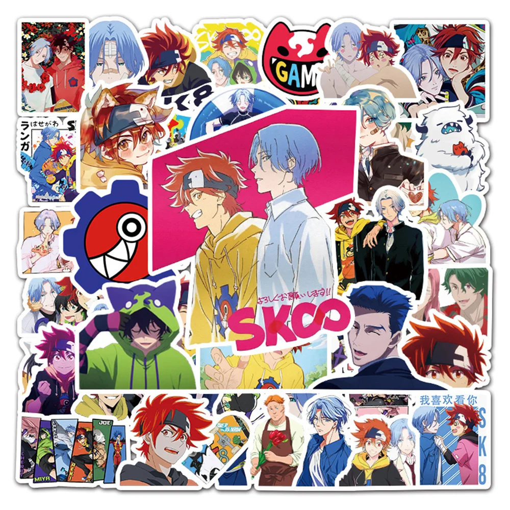 50PCS 2021 Japan Super Burning Anime Unlimited Skateboard Cartoon Graffiti Decoration Suitcase Guitar Waterproof Sticker