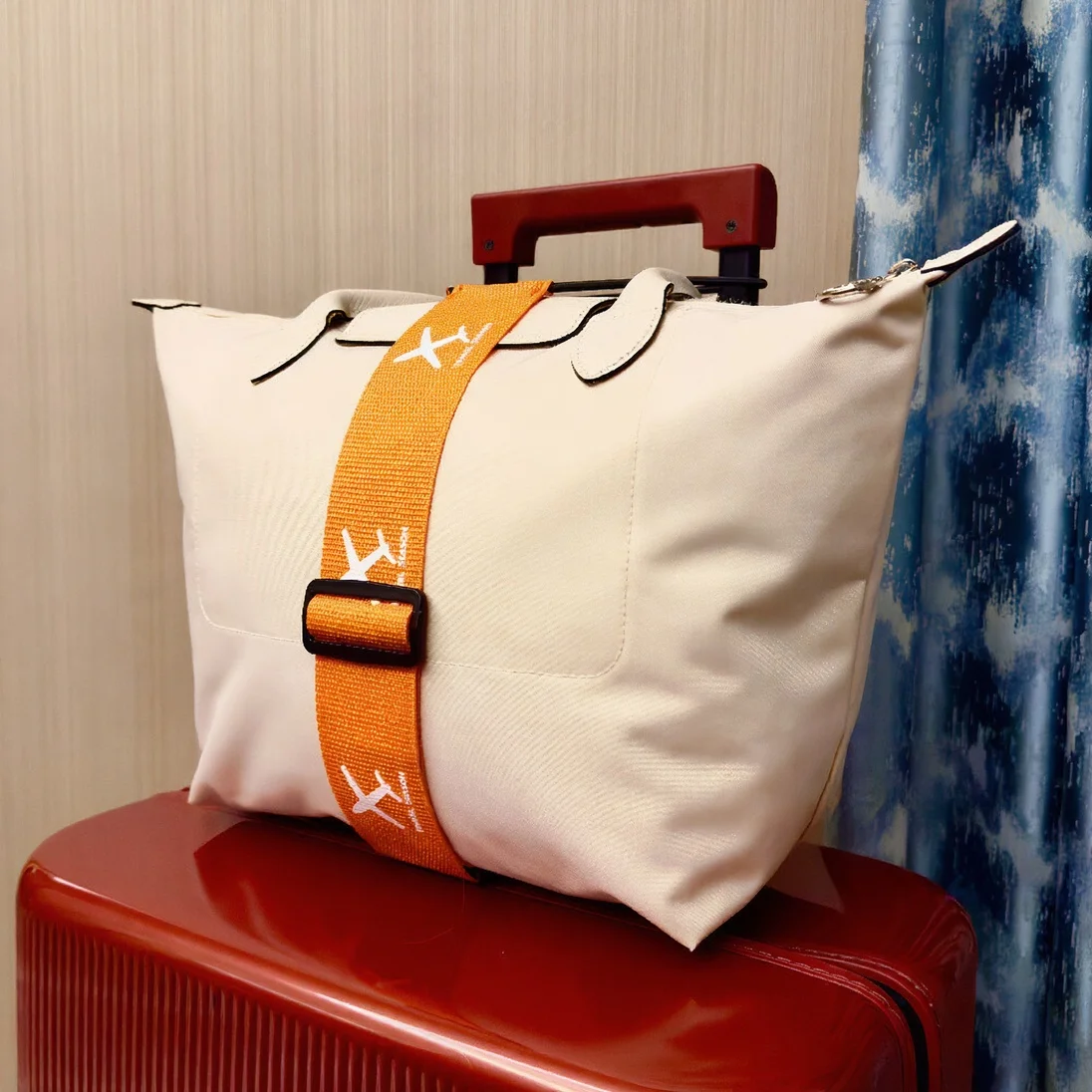 Flugzeugmuster Gepäckgurte Taschen-Bungee-Gurte Verstellbare Kofferriemen, Reisekoffer Elastische Gurte Gepäckzubehör – Detail 11