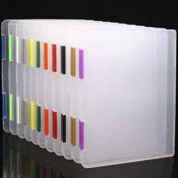 A4 File Holder Transparent Dustproof File Sorting Storage Box Portable A4 Paper Organizer Document Case Office Table Desk