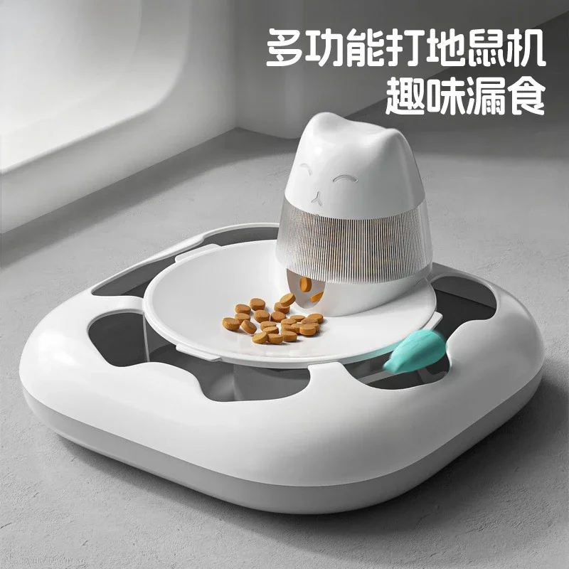 

Cat electric whack-a-mole kitten self-hi relieving boredom puzzle automatic food leaker multi-functional cat teasing stick