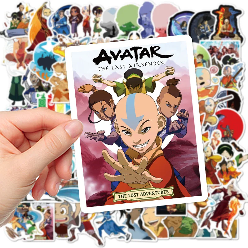 100PCS Avatar：The Last Airbender Anime Stickers Waterproof Viny DIY Laptops Water Bottles Phones Decorative Stickers Toy Gift