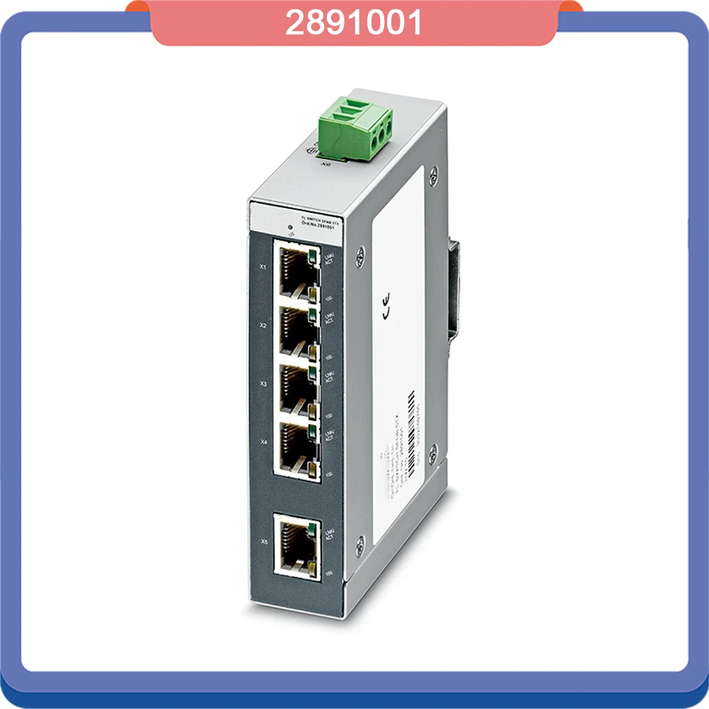 For Phoenix Industrial Ethernet Switch 5xTP RJ45 10/100 mbps 2891001 FL SWITCH SFNB 5TX