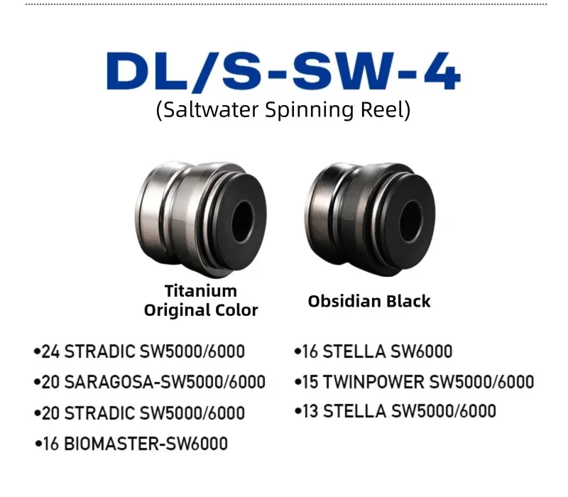 PYL Titanlegierung Doppellager-Schnurführung - Salzwasserbeständige Spinnrolle Schnurführung für Shimano/Daiwa Upgrade – Detail 8