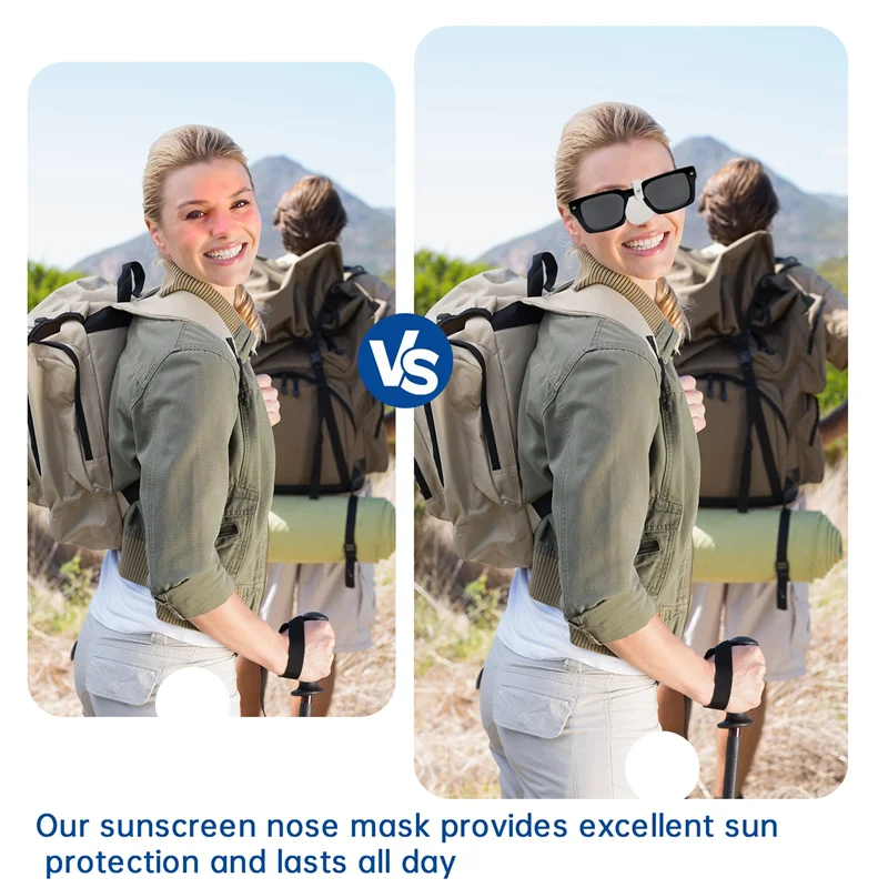 A01V-5Pcs Outdoor UV Cut Eye Patch Nose Sunscreen Nose Protector Sunscreen Face Protector Anti Sun For Skin Care
