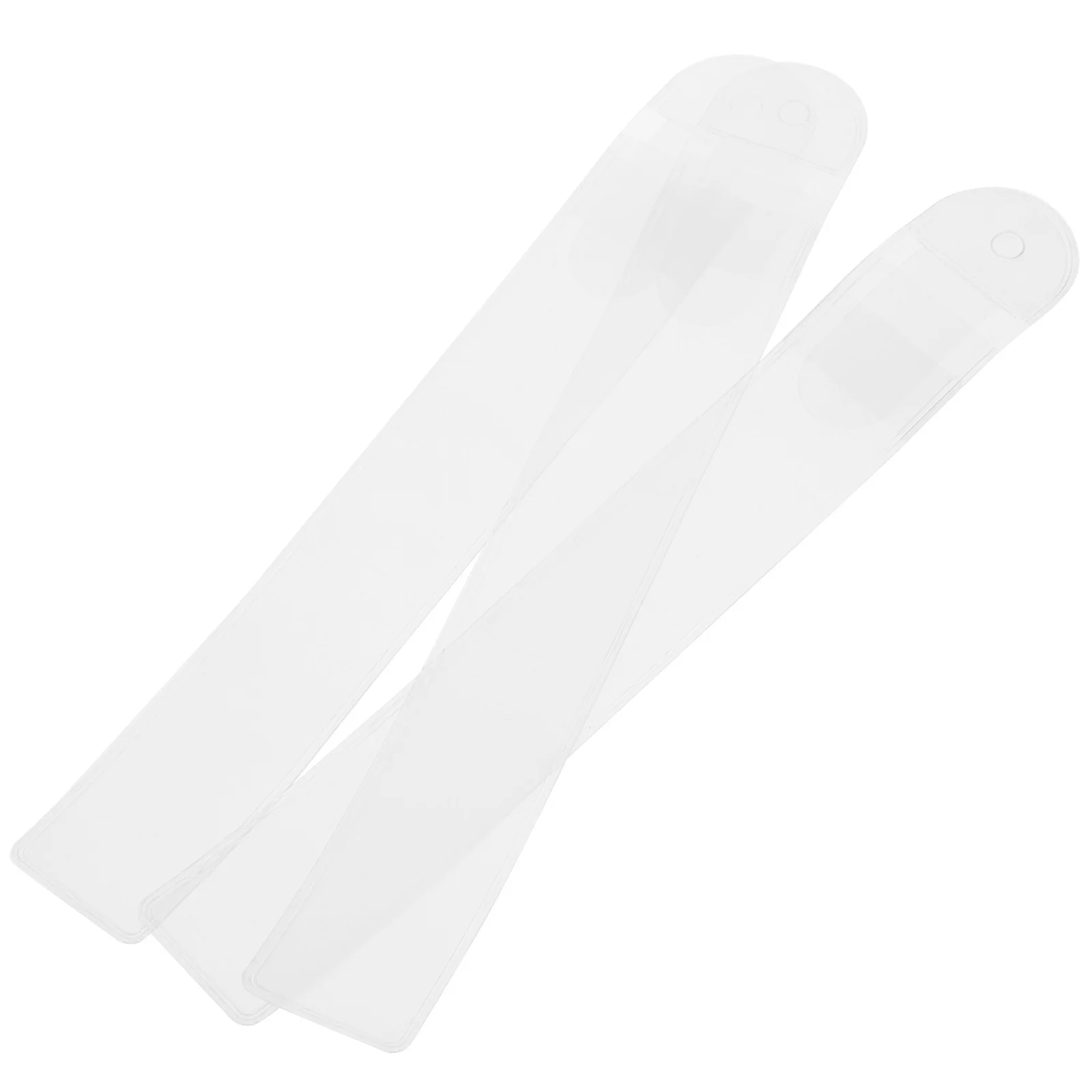 Bolsa de almacenamiento de viaje transparente para brochas de maquillaje, bolsa de plástico para herramientas de belleza para mujeres, diseño ligero y compacto, 50 Uds.