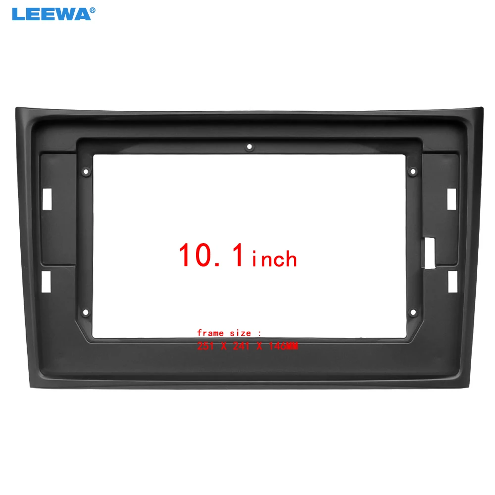 LEEWA Car Audio 10.1 "Grote Scherm Head Unit Dash Fascia Panel Frame Kit Adapter Voor Volvo XC90 2002-2014 Radio Dash Frame # CA7945