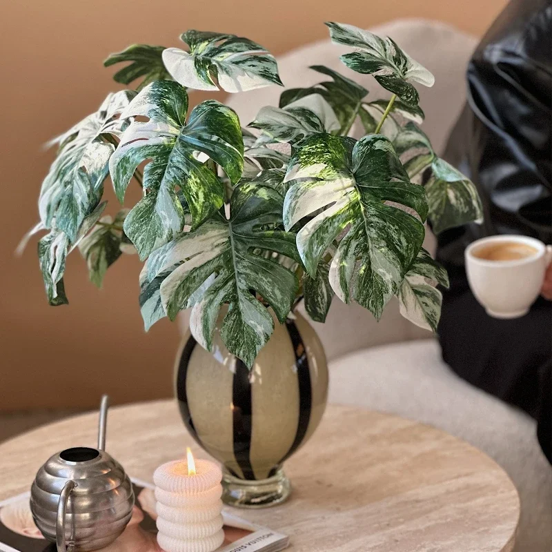 ins style green plant decoration simulation plant monstera shopping mall atmosphere layout landscaping landscaping ornaments
