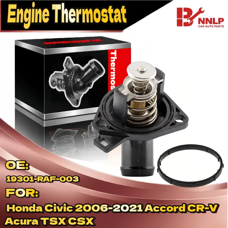 

Thermostat Housing Assembly for Honda Civic 2006-2021 Accord CR-V Acura TSX CSX 19301-RAF-003 19301-RAF-004 19310-5A2-A02