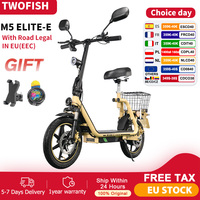 TWOFISH M5-Elite-E Electric Scooter with Road Legal (EEC),48V 13 Ah Battery,30 km Range,14 Inch Tyres,Shock Absorption E Scooter