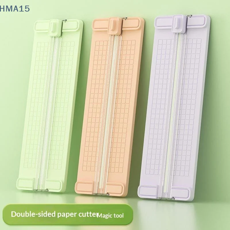 【YA】4 in 1 Two-Way Manual Paper Trimmer 1Pc Set with 4 Free Cutter Heads for Home Office School Stationery Use