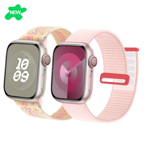 Correa de nailon para Apple Watch, pulsera de 45mm, 44mm, 40mm, 49mm, 41mm, 38mm, 44mm, 42mm, iwatch Series 9, 8, 7, 6, 5, 4, 3, se ultra 2